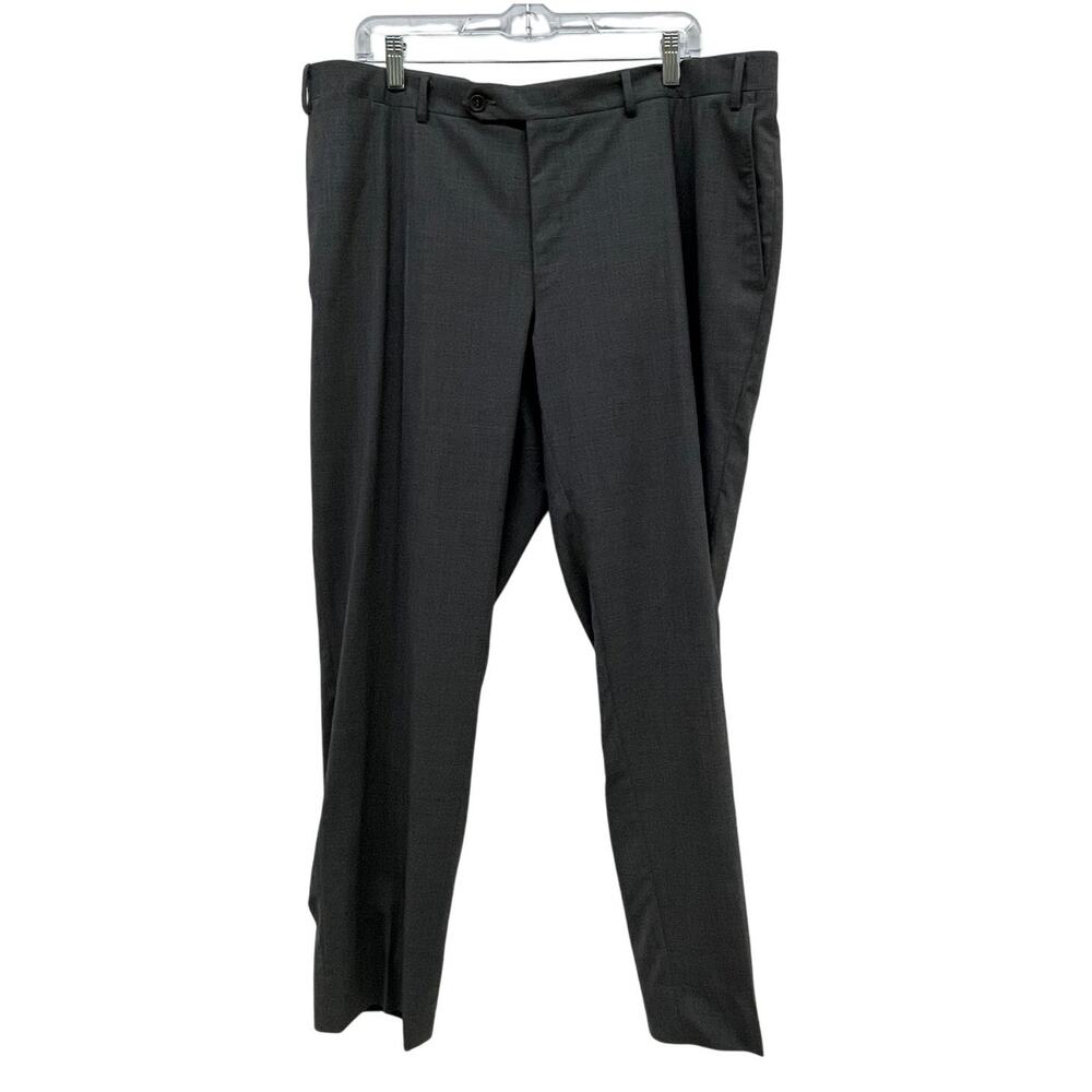 Canali 1934 Men's Charcoal Grey Wool Blend Dress Pants *Flaw* Size 40 GUC